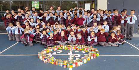 Our students and their Heart of Cans
