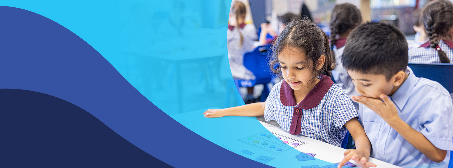 Students working together in the classroom at St John's Primary School Riverstone