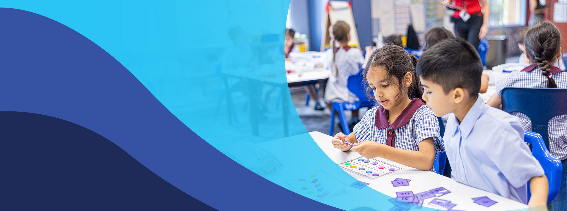 Students learning together in the classroom at St John's Primary School Riverstone