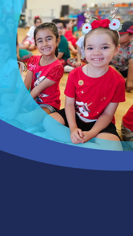 Students dressed up for their Christmas concert at St John's Primary School Riverstone