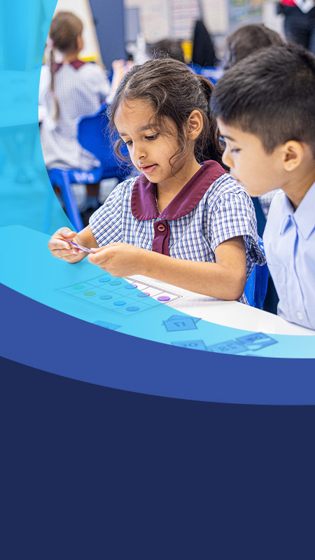 Students learning together in the classroom at St John's Primary School Riverstone